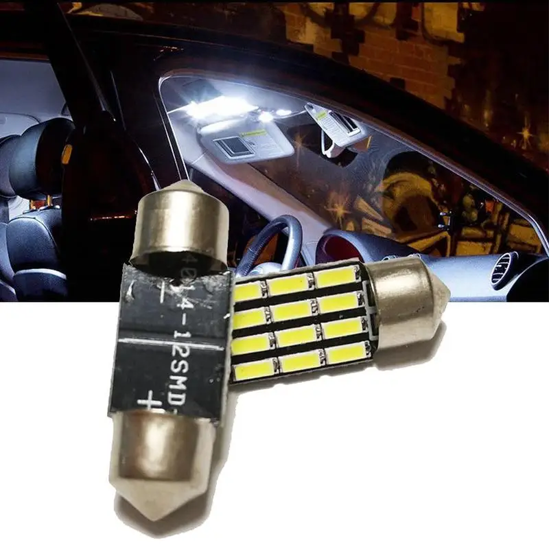 1 шт. двойной заостренный 31 мм 12SMD высокий светильник 4014 светодиодный погрешность