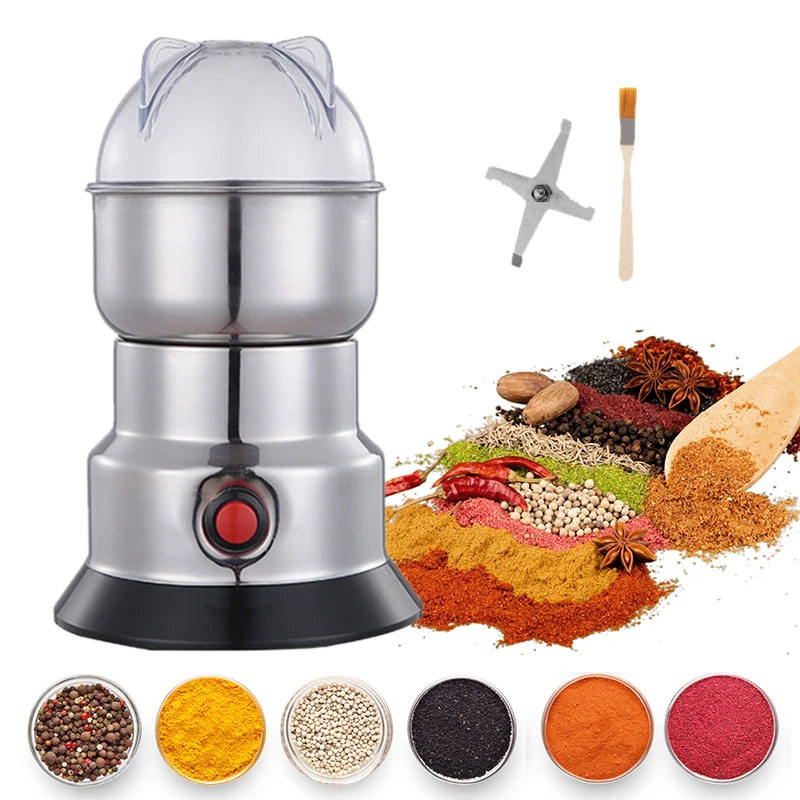 Electric Food Grinder Chopper Cereals Nuts Beans Spices Grinding
