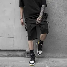 Мужские летние рабочие шорты с пятью точками Взрывные Модели оригинальная простая повседневная с буквенным принтом Шорты с пуговицами