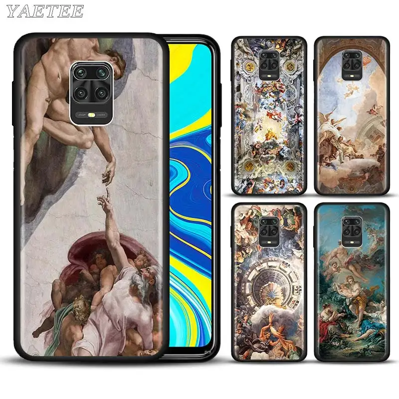 

The Creation of Adam Phone Case for Xiaomi Redmi Note 8T 9S 6 7 8 9 Pro 6A 7A 8A 9A 9C K20 K30 Pro Silicone Soft Cover