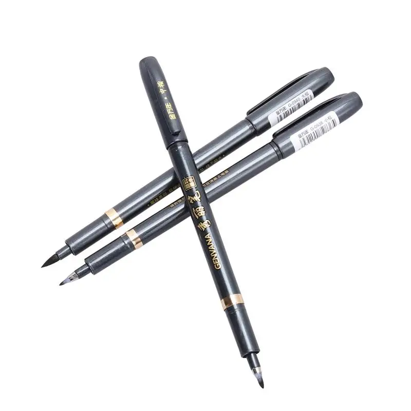 Uds de tamaños surtidos, pluma de pincel de caligrafía, arte de escritura, escritura, caracteres japoneses chinos suaves, pluma de tinta