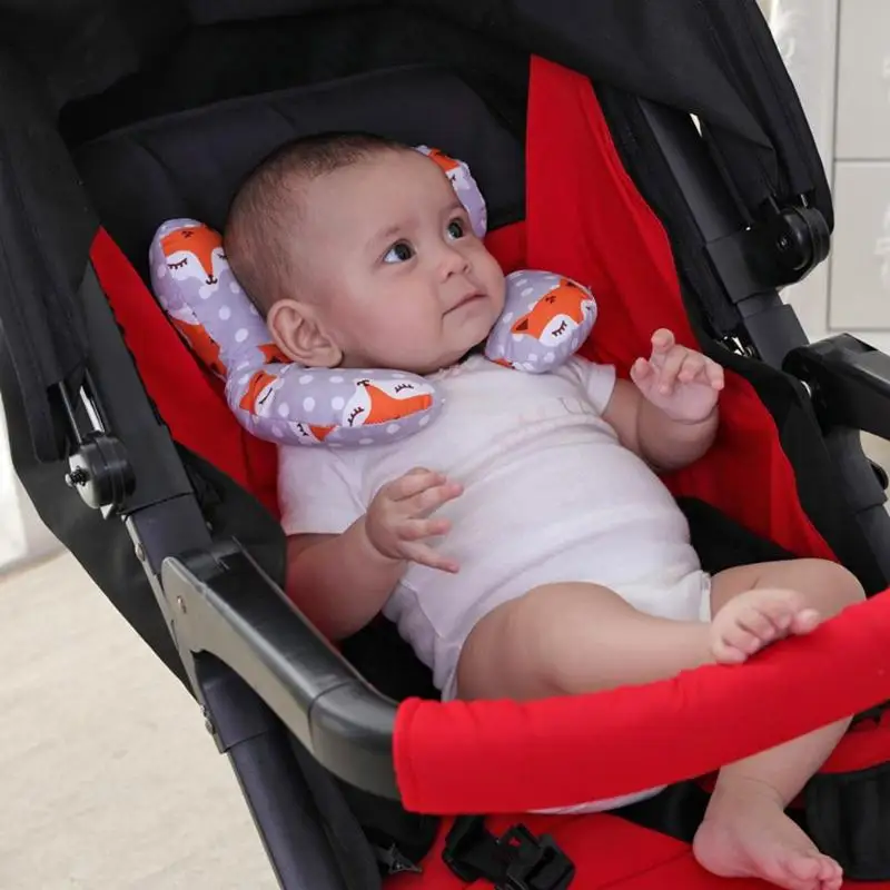 Auto Kissen U-Förmigen Kopf Befestigt Kissen Baby Kinder Neck Schutz  Polsterung Baumwolle Matte Kopfstütze Unterstützung