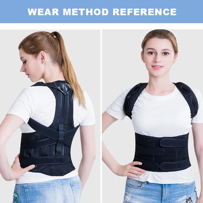 PRCMISEMED djustable Brace Поддержка Корректор осанки ключицы позвоночника спины плеча поясницы коррекция осанки