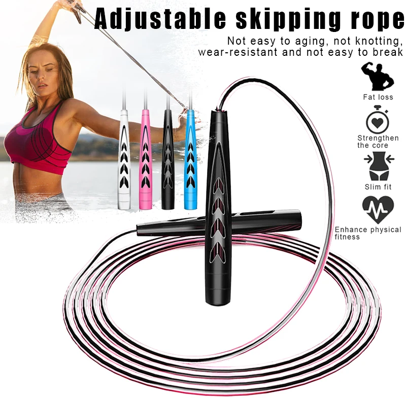 Скакалка веревка, Скакалка кабель для занятий спортом Фитнес тренировочные спортивные унисекс Регулируемый Длина XD88