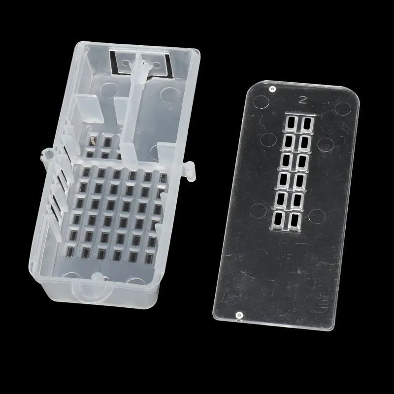 5 Pcs Beekeeping Tools Push-pull Bee Cage Transparent Color Plastic King Cage Queen Rearing Prisoner King Escape Box