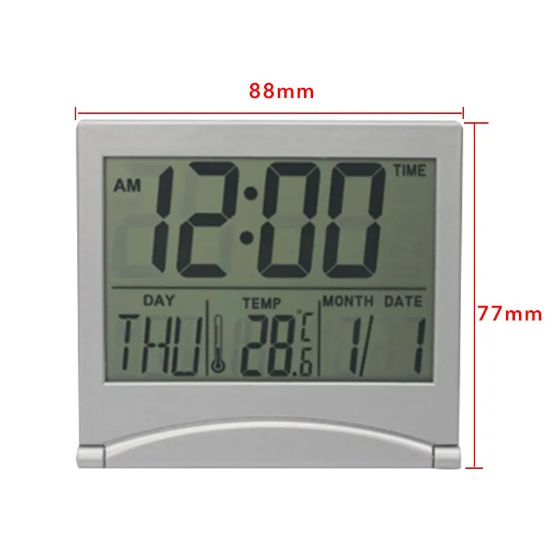 Проекционный будильник с метеостанцией Термометр Отображение даты цифровые часы USB зарядное устройство Повтор светодиодный проектор - Цвет: small