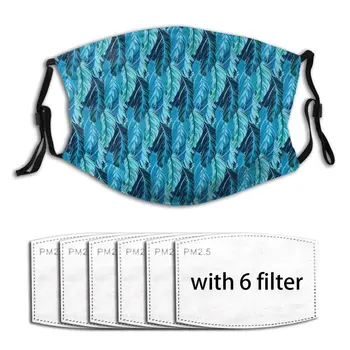 

Fashiopn Printed Face Mouth Mask PalmFrond Anti-Dust Washable Adults Masks Masque Reusable Breathable Anti-Pollution