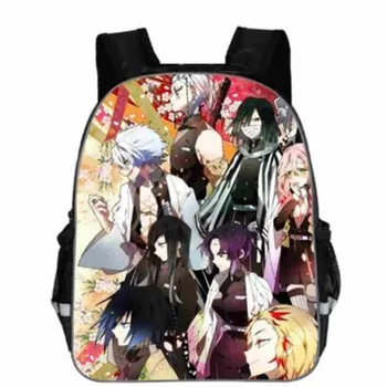 

Printed School Backpacks Anime Demon Slayer Kids School Bags Travel Softback Women Mochila School Bags Girls Boys Bagbackpack