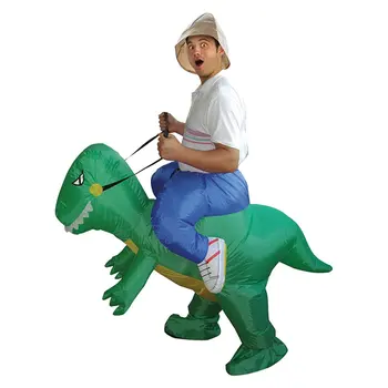 

Adult Inflatable Dinosaur Costume Halloween Dinosaur Animal Role Playing Blowup Costume Universal Size