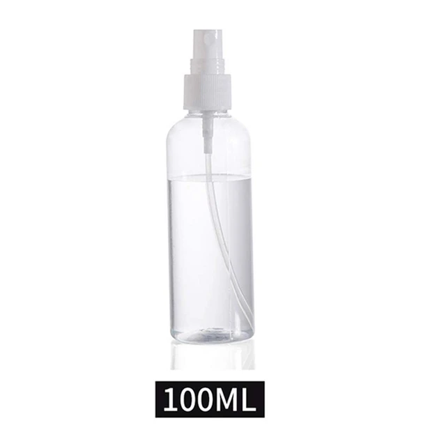 8 X Spray Bottle 100ml Transparent Atomizer Empty Fine Mist Spray Bottle  Refillable