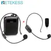 RETEKESS-Megáfono portátil para profesores, amplificador y grabador de voz con reproductor mp3, PR16R, 12W ► Foto 2/6