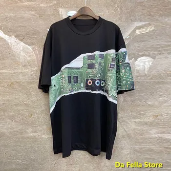

Maison Margiela Motherboard T-shirt 2020 Men Women Maison Margiela Paris T-shirts Inside Tag Italy culture MM6 Tee Oversize Tops