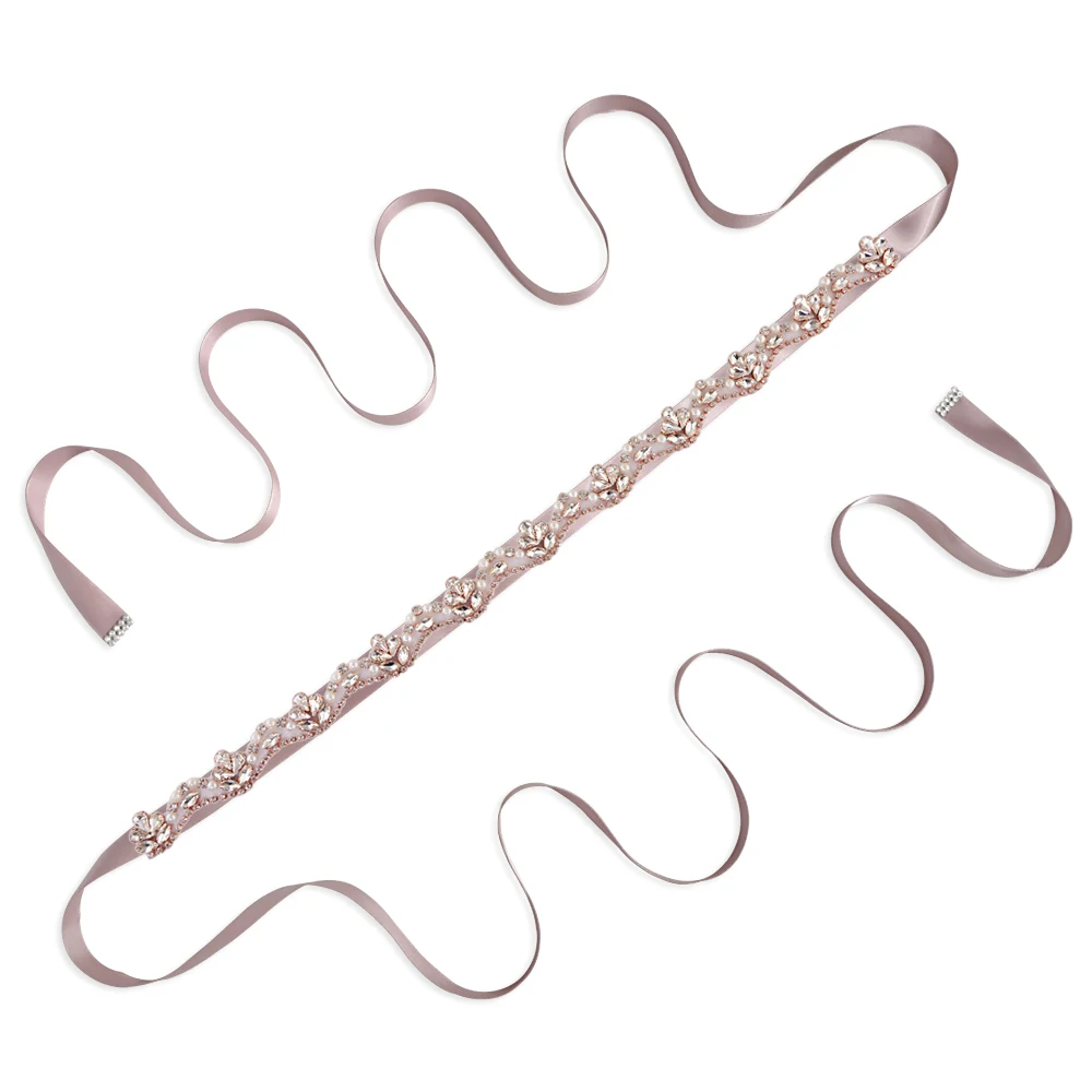 antique voilet TRiXY S421-RG, розовое золото, стразы, свадебный пояс, кристалл, свадебный пояс, пояс для невесты, платья для подружек невесты, аксессуары - Цвет: antique voilet