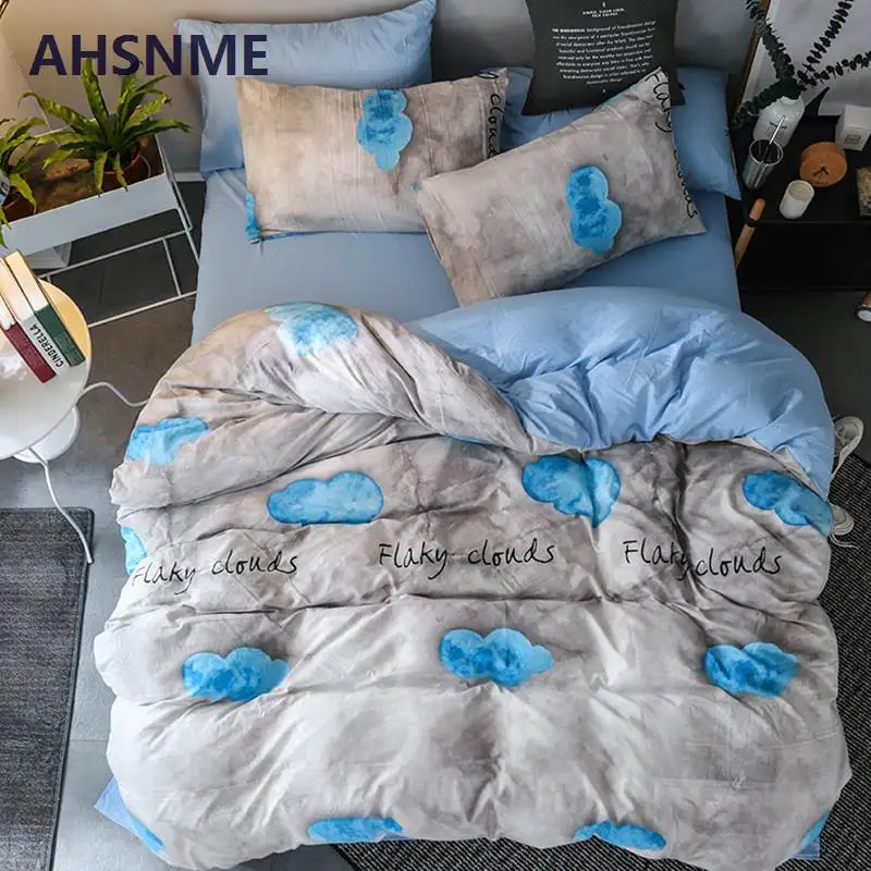 09 AHSNME Розовая пантера постельных принадлежностей 4 шт. постельное белье мыть хлопок Зебра постельные комплекты Леопардовый пододеяльник простыня - Цвет: 09