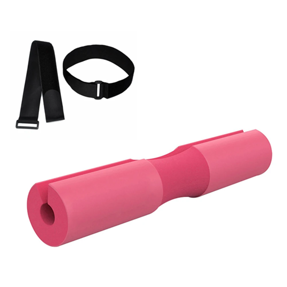 Pink 45*10 см пена штанги Накладка для тренажерного зала Тяжелая атлетика мягкая приседания плечо поддержка спины шеи и плеча защитная накладка# SD - Цвет: Pink
