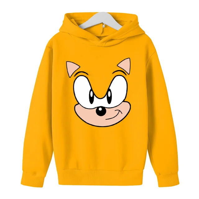 Sonic Kids Hoodie Sweatshirt Long Sleeve Children Clothes Spring Autumn Sportswear Boys girls Pullovers Hoody