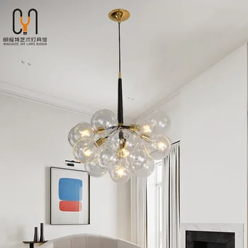 

nordic iron glass ball chandelier ceiling chandelier lighting led wall moon lamp kitchen chandeliers lustres luzes de teto