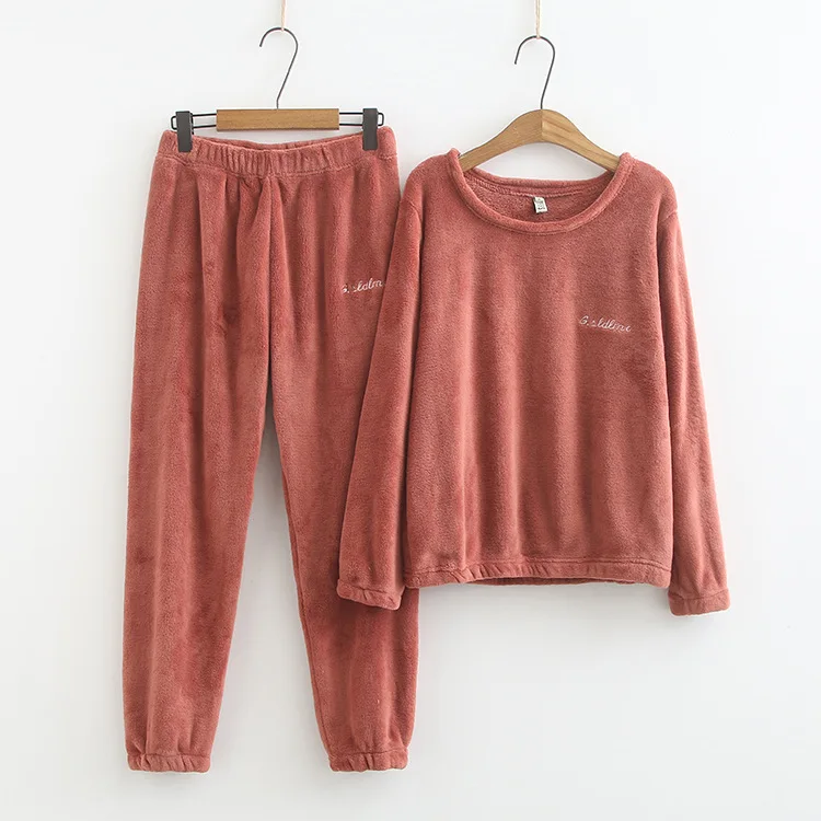 Blvyisla 4XL пижама в целом большой теплый фланелевый домашний пижамный комплект Женская зимняя Пижама женские комплекты - Цвет: Красный