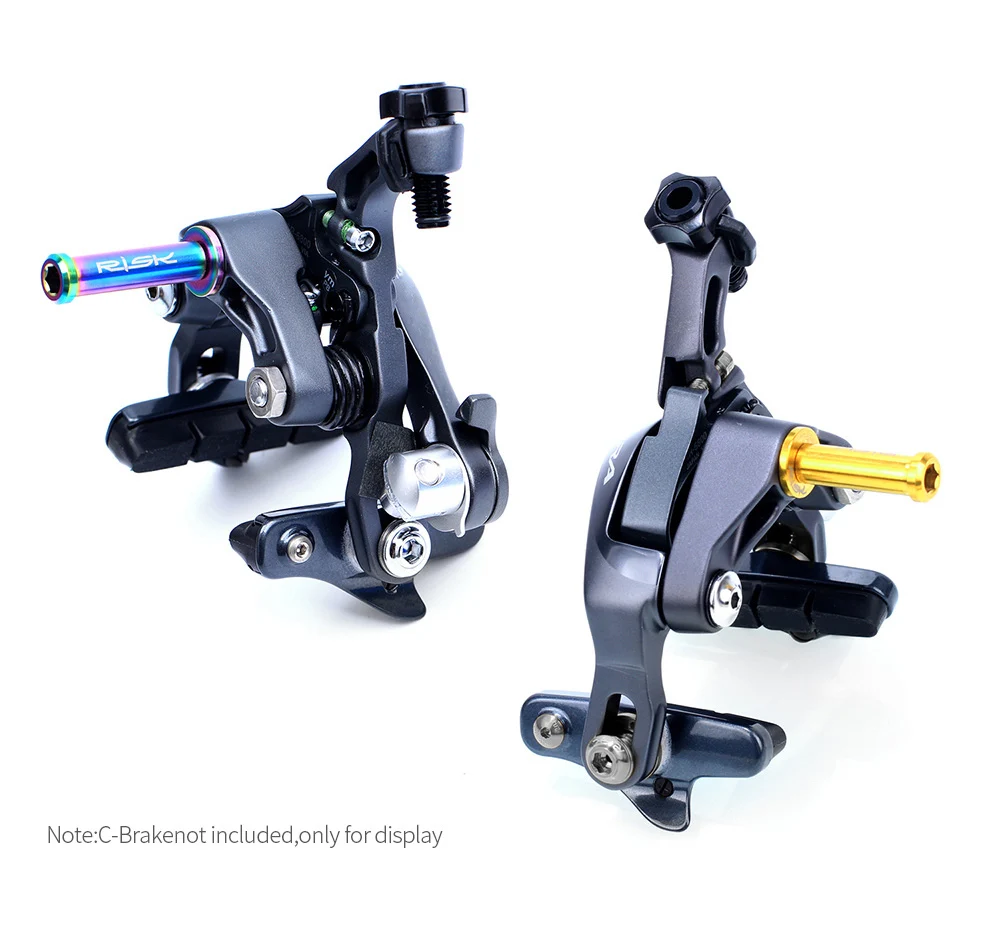 Étriers De Frein Vélo Type C – Freins Avant Et Arrière, Plaquettes Rainurées – Pour Vélos 20-26 Pouces