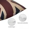 Union Jack Square Pillowcase Polyester Linen Velvet Pattern Zip Decor Pillow Case Room Cushion Cover 45x45 5