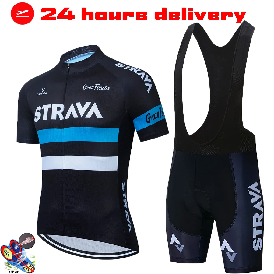 Комплект спортивной одежды STRAVA для мужчин майка с гелевыми шортами езды на