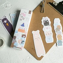 30 шт./компл. прекрасный институт серии Бумага Закладка для книги книга держатель карты сообщения Kawaii подарочные канцелярские товары