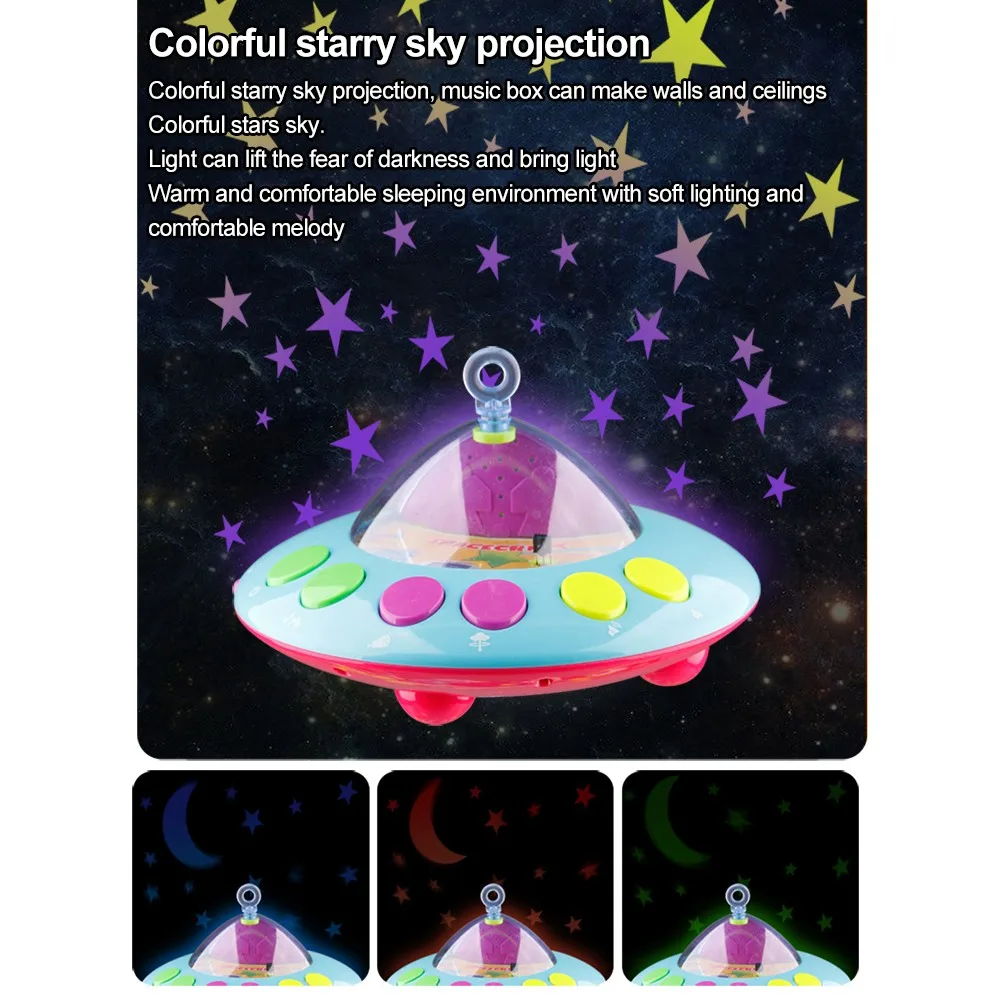 Baby Crib Rattles Toy Newborn Mobile Musical Box Bed Bell Educational Toys Preschool 0-12 months Kids Rotate Hanging Rattles Toy