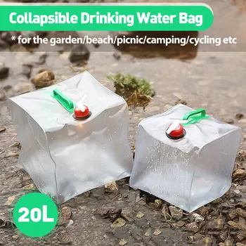 

20L PVC Large Portable Compression TPU Folding Bucket Water Bag Sports Bottle Professional Outdoor Riding Camping Water Bag