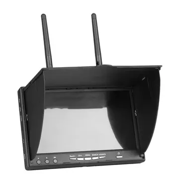 

Display 5.8G Dual Receiver Tft Lcd Screen Fpv Monitor With Build-In Battery Automatic Led Backlight Multicopter