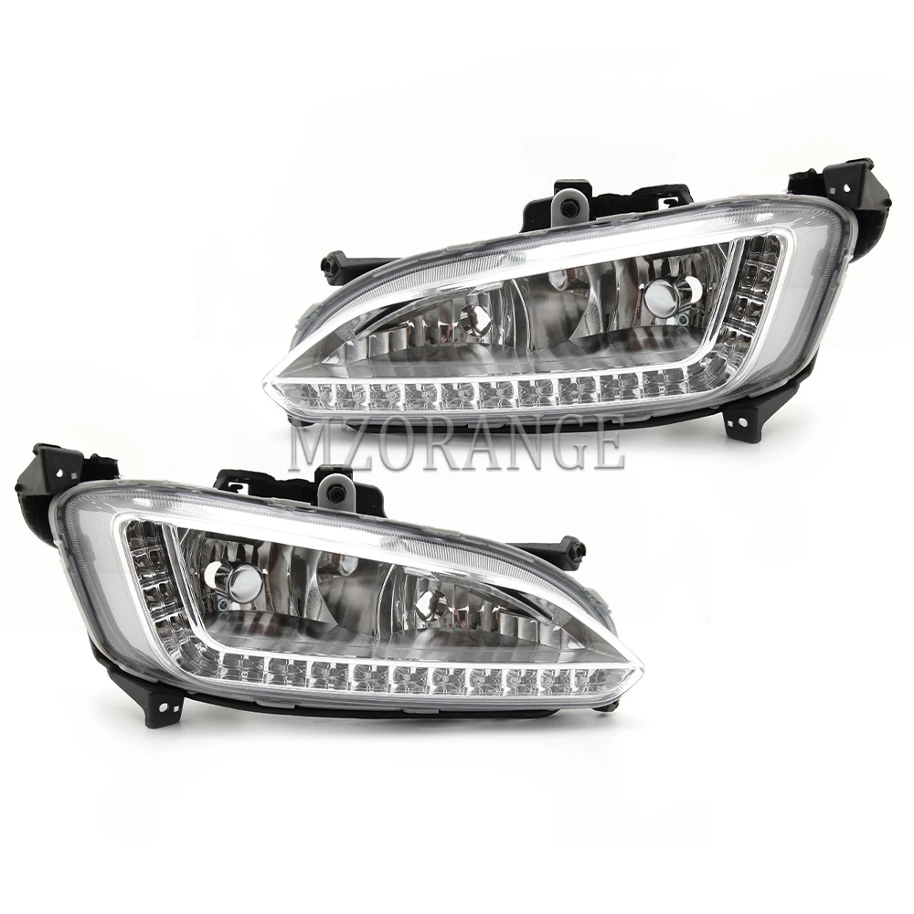 Светодиодный ные дневные ходовые огни DRL светильник для Hyundai Santa Fe IX45 2013 2014 2015