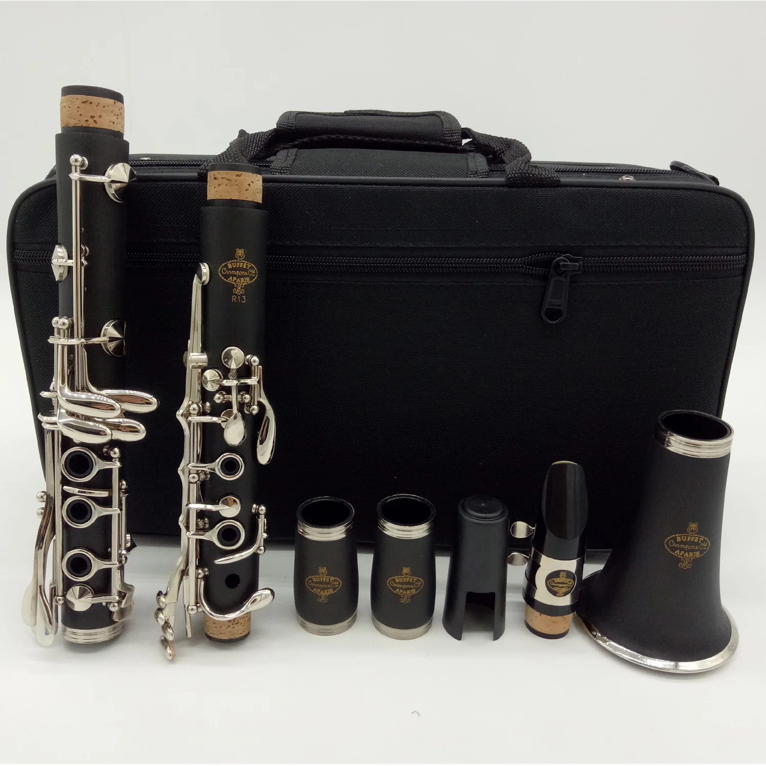 New De Xin Professional Bb Clarinet R13 Bakelite Clarinets Nickel Silver Key Musical Instruments Case Mouthpiece Reeds