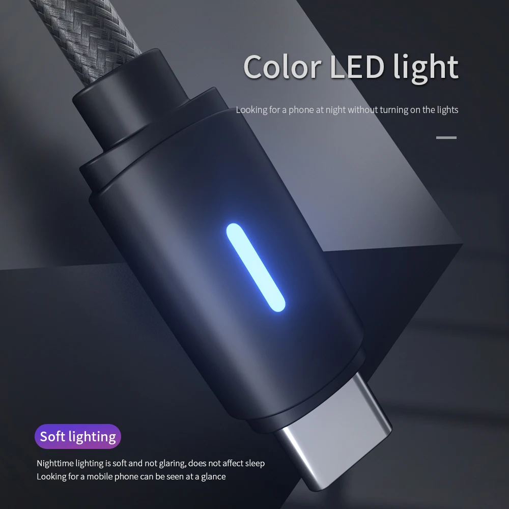 Wsken 5A usb type-C кабель для samsung Supercharge AFC DASH VOOC QC шнур для быстрой зарядки данных для huawei Oneplus xiaomi usb c кабель