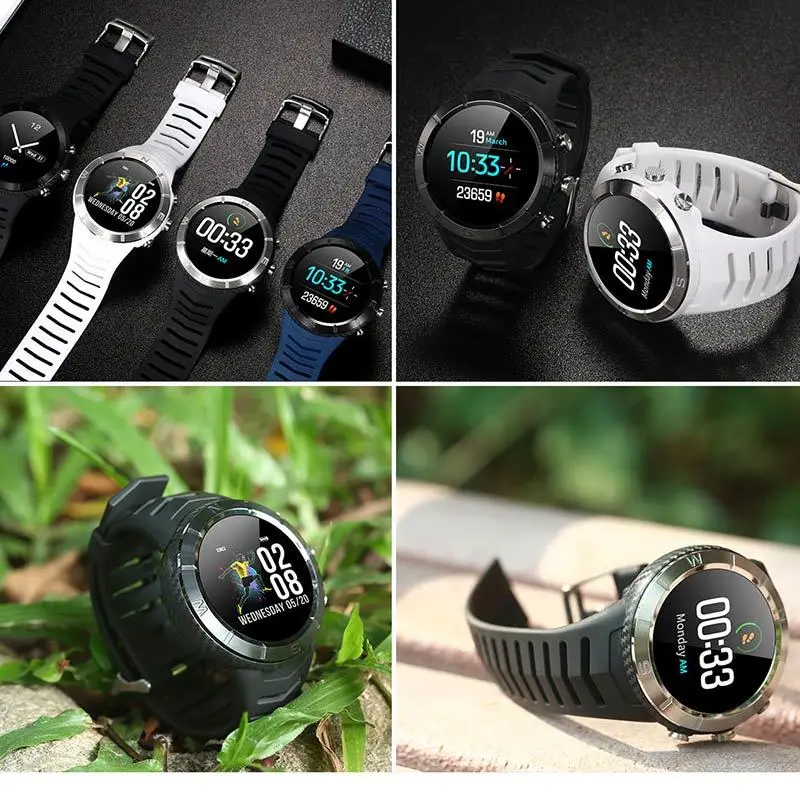 Skup DT08 smart watch mężczyźni okrągły ekran dotykowy sportowe tętna wodoodporna bransoletka wysokości działalności nadajnik miernik dystansu Smartwatch