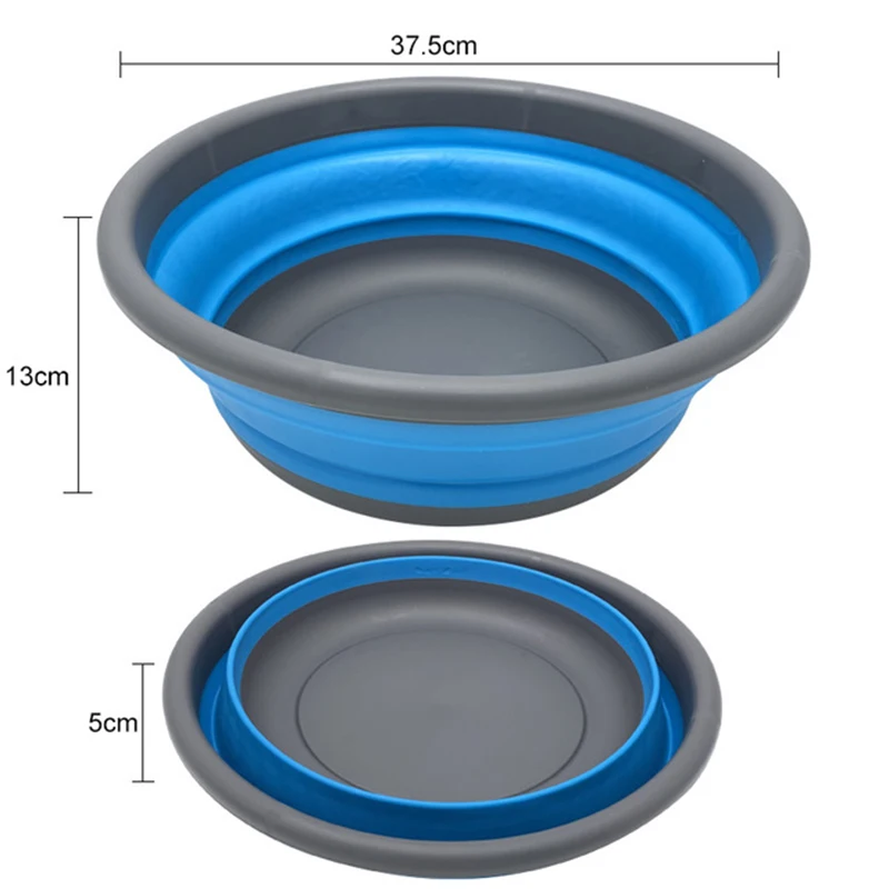 Складной круглый умывальник, силиконовая тарелка, Овощной Умывальник, умывальник, домашний контейнер для хранения одежды, овощей, кухни, ванны