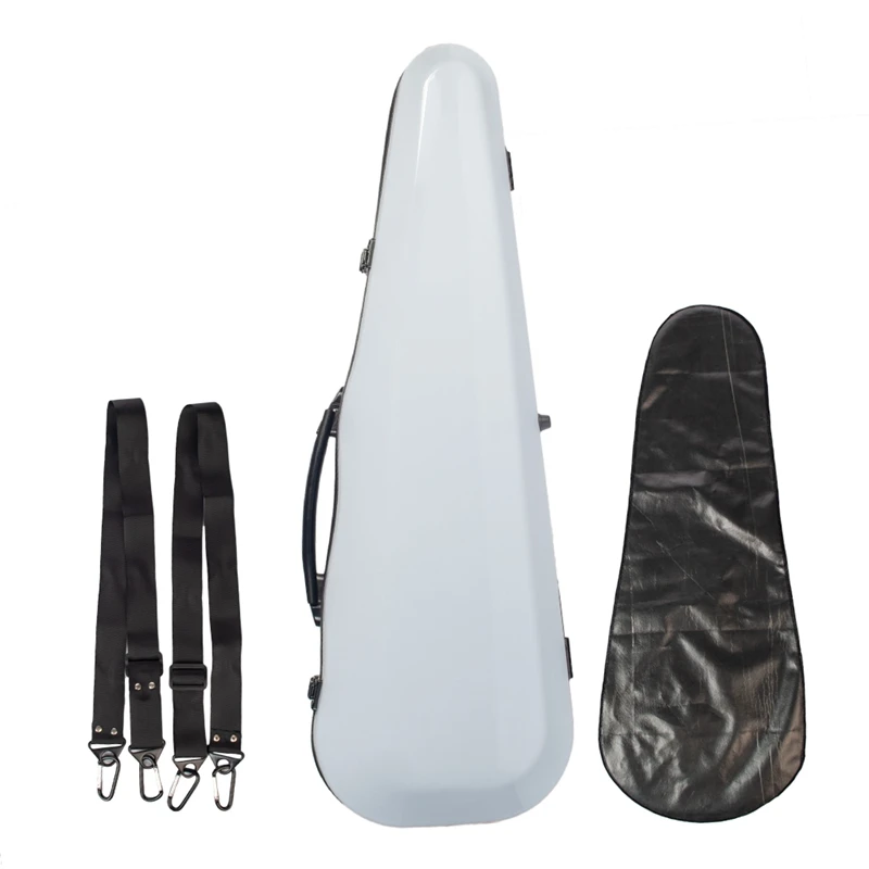 

Violin Case 4/4 Fiberglass Violin Case Hard Case for 4/4 Violin White Violin Parts & Accessories