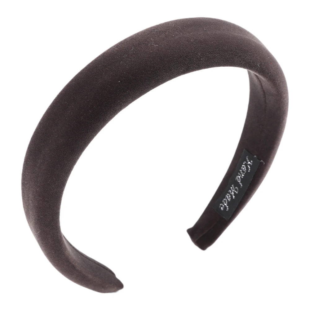 LEVAO Sponge Solid Color Hair Hoop Headband Velvet Headbands For Women Girls Non-slip Hairbands Hair Accessories Thin Edge hair band for ladies Hair Accessories