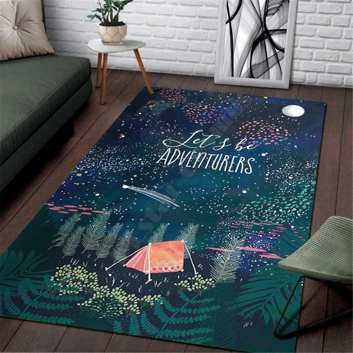 

Camping Area Rug 3D All Over Printed Non-slip Mat Dining Room Living Room Soft Bedroom Carpet 02