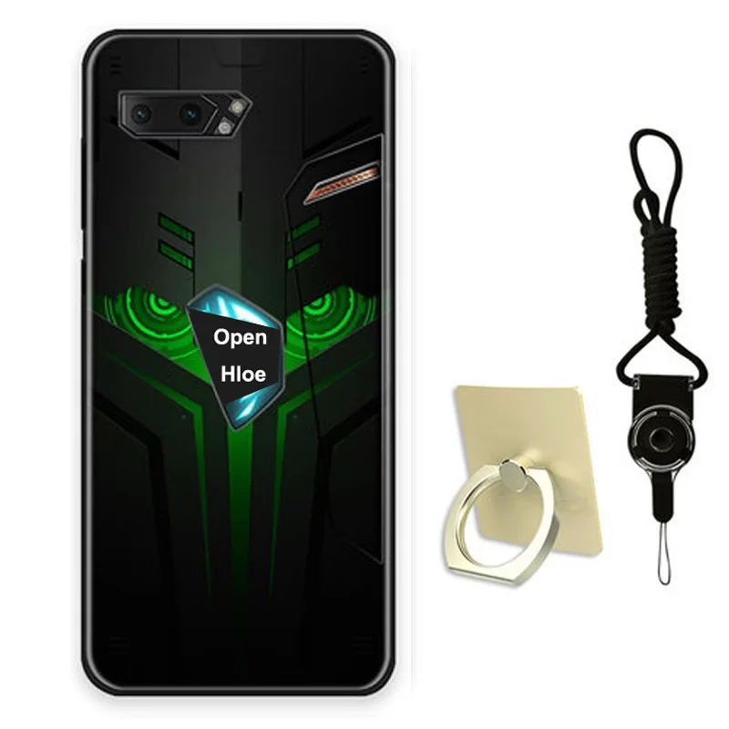 Для ASUS ROG Phone II чехол ROG2 горячий мультяшный игровой Узор Матовый Мягкий силиконовый чехол для телефона Чехлы для ASUS ROG Gaming Phone 2