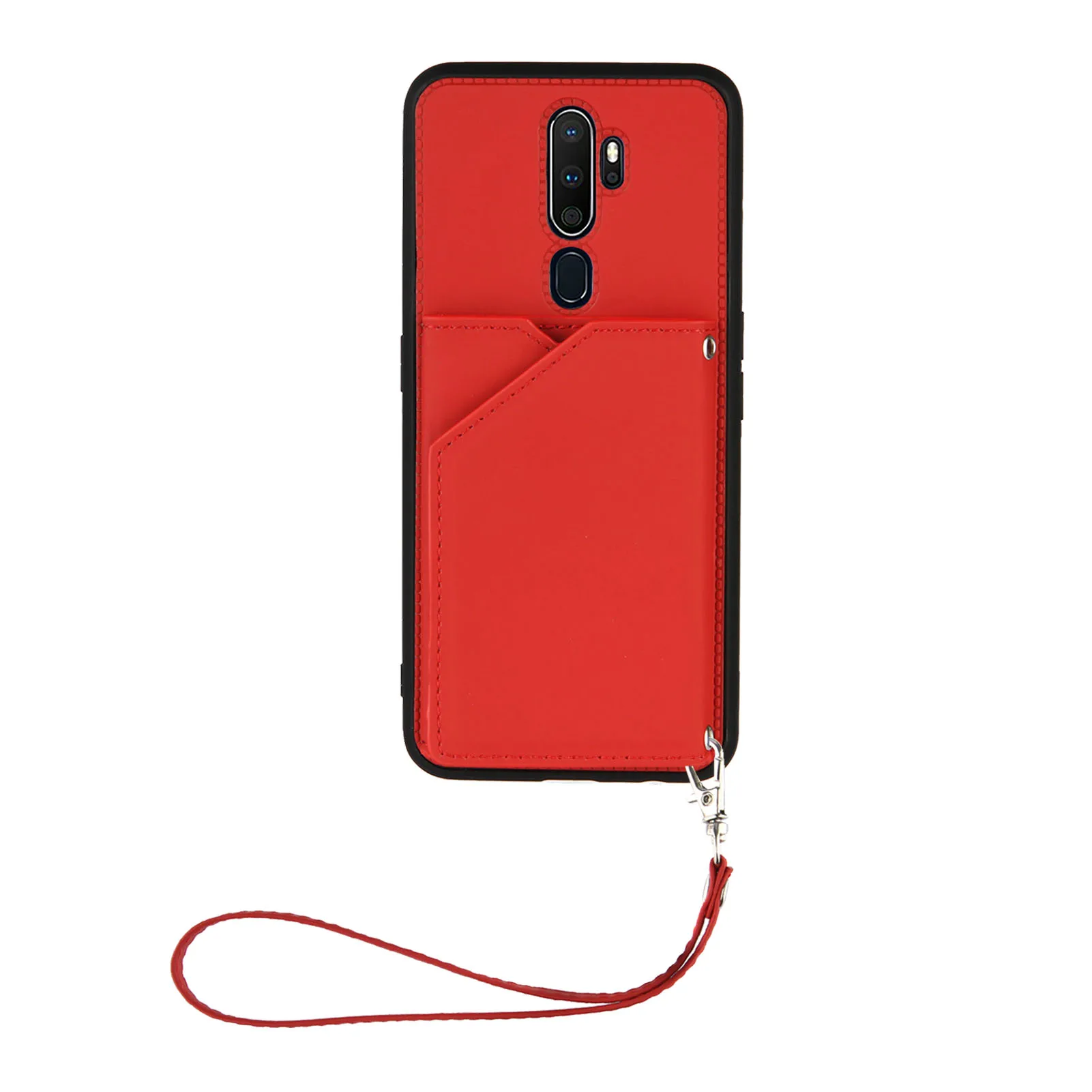 Чехол с ремешком на запястье для OPPO A9 A5 A72 A92 A52 Realme 6 7 C3 C11 C15 A11 A93 F17 Pro A11X чехол