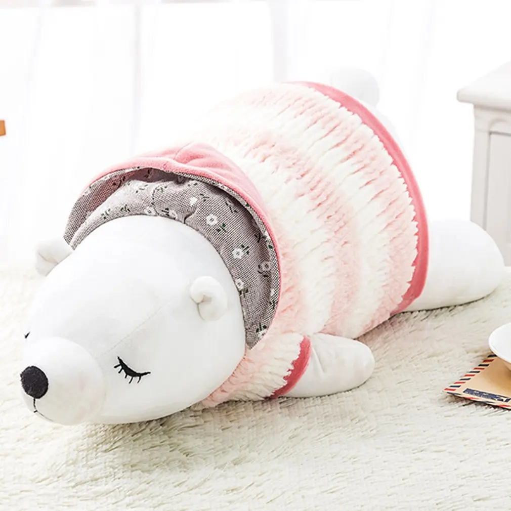 Polar Bear Doll Plush Toy Stuffed Animal Bear Plush Doll for Kids& Girls Soft Toys Birthday Gifts Children Animal Toy Doll
