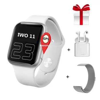 

Smartwatch IWO 11 Smart Clock for Men With GPS 1:1 44mm Series 5 Smart Watch Heart Rate Monitor Call Message Reminder PK IWO 10