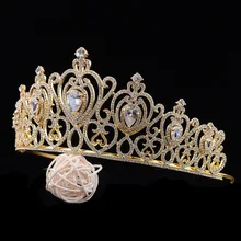 G063 Лидер продаж классический кулон в форме сердца невесты Аксессуары Европа и Америка сплав искусственный бриллиант циркон невесты корона заколка для волос Acc