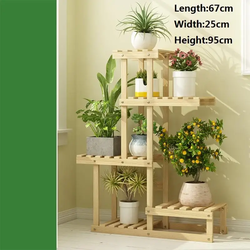 Деревянные полки для помещений Para Plantas Escalera гостиной Estanteria Jardin растения на