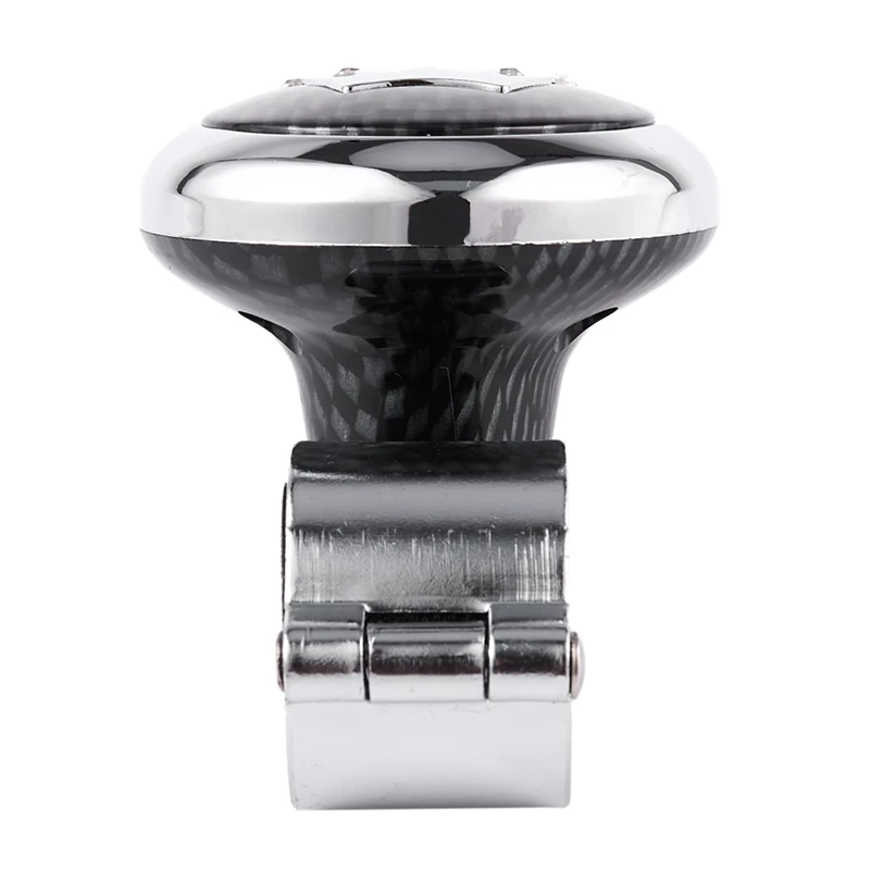 Check Pattern Metal Plastic Handle Steering Wheel Spinner Knob for Auto Truck