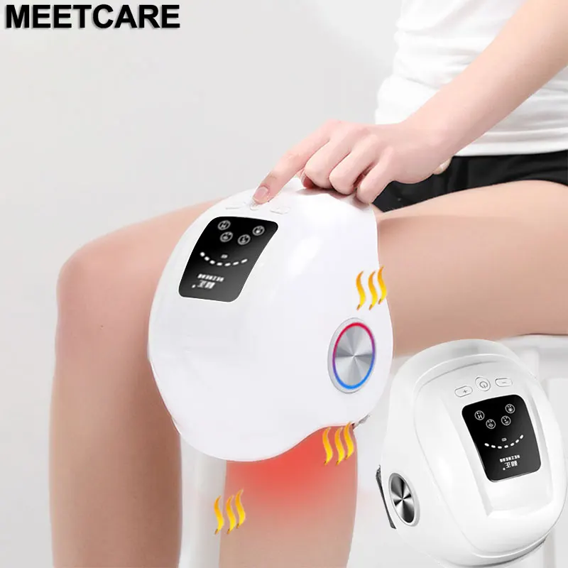 Лазерный Массажер Для Ухода За коленом с подогревом, воздушный Массажер для колена, облегчение боли в колене, физическое лечение вибрацией, инфракрасный массаж для остеоартрита - Цвет: knee massager