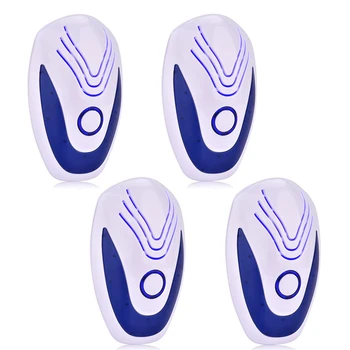 

4Pcs Ultrasonic Mice Repeller Electronic Ultrasound Mouse Reject Anti Mosquito Repellent Cockroach Bug Rat Rejection EU Plug