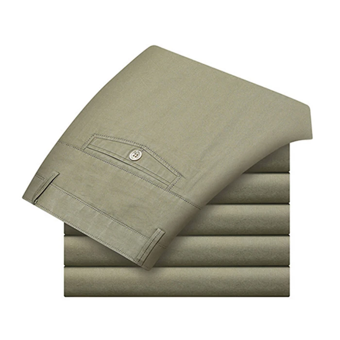 Light khaki Костюм брюки мужские деловые Брюки Офисные повседневные брюки мужские классические брюки pantalones hombre - Цвет: Light khaki