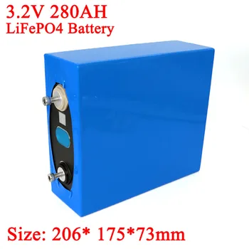 

1pcs 3.2V 280AH battery pack LiFePO4 Lithium iron phospha Large capacity 280000mAh for E-scooter RV Solar Energy storage system