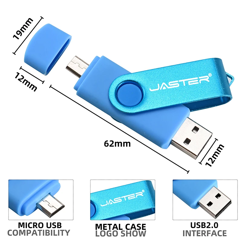 JASTER Nuiflash OTG 2 0 USB флэш накопитель 128 ГБ флеш 64 32 16 внешний двойное использование