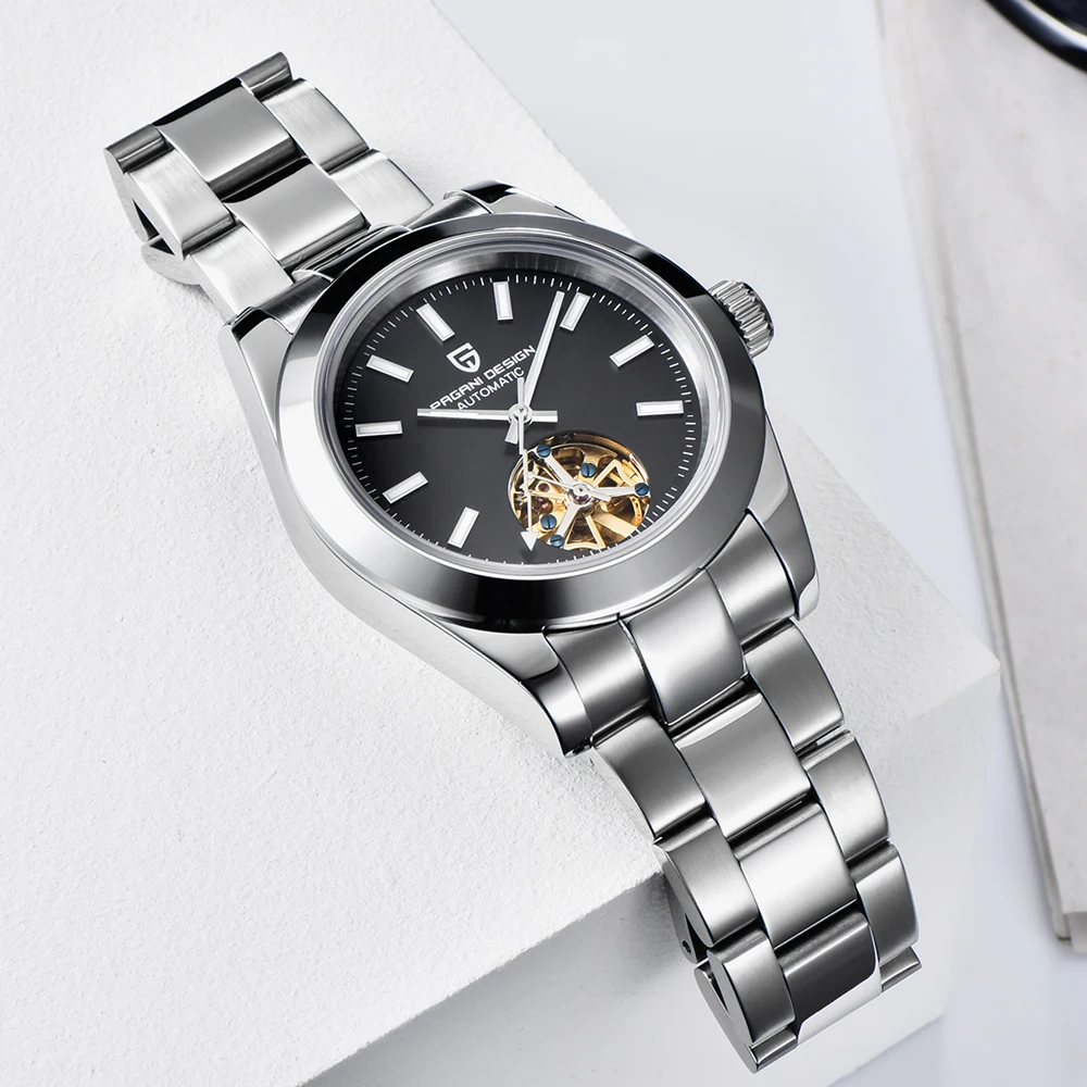 free dropshipping PAGANI DESIGN Top Brand Business Waterproof Mechanical Watch Stainless Steel Men Watch Sapphire Glass Tourbillon Automatic Watch (27)